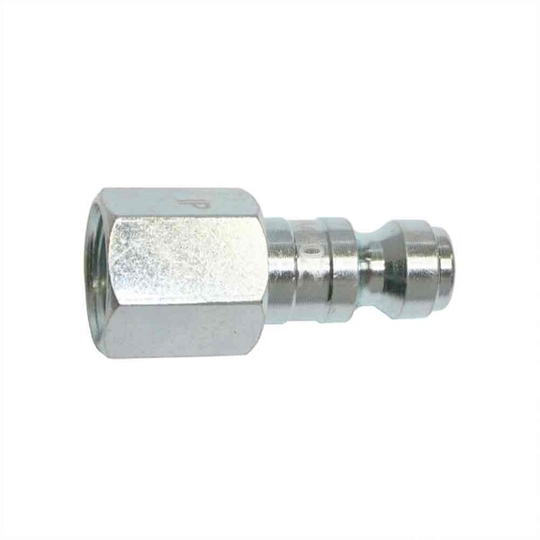 Interstate Pneumatics 1/4 Inch Automotive Steel Coupler Plug x 1/4 Inch Female NPT (Silver Zinc Color) CPA440Z - main